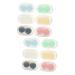 Solustrie 12 sentences contact lens container tweezers lentil holder Small plastic container Local storage case contact lens organizer model container organizer bracket