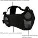 Koyheng MH Tactical Fast Helmet Combined with Foldable Ear Protection Half Face Mesh Mask and Goggles for Airsoft Paintball CS Game Set - Black - Buy Online on GoSupps.com