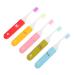 Mobestech 5st foldable toothbrush for on the go Camping toothbrush Extra soft toothbrush foldable mouth cleaning brush mini toothbrush portable toothbrush plastic travel accessories