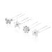 20 Crystal Wedding Hair Pins - Shining Bridal Accessories for Women/Girls - Perfect for Engagement & Party Style A