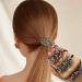 Handmade Crystal Rhinestone Hair Ties Set - Exquisite Ponytail Holders for Women and Girls - 2 PCS (Red and Green) - Buy Online on GoSupps.com