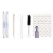 DIY cleaning tool set for IQOS including bristle brush cotton swab oil absorption pads pointed cotton swabs and pre-moistened cotton swabs clean anti-break-plug white middle