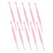 HOODANCOS 10pcs Plastic Ear Wax Remover Tool Spiral Scoop Design for Cleaning and Massage Reusable Ear Cleaner Pink for Home Use