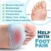 Metatarsal Pads & Toe Separators - 4 Pairs Gel Cushions for Diabetic Feet Blisters & Forefoot Pain Relief - Breathable & Soft - Buy Online on GoSupps.com