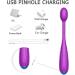 Personal Eye Massager Wand Vibrating Treatment for Dark Circles Puffiness & Fatigue | Anti-Aging Facial Device - Purple - Buy Online on GoSupps.com