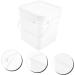 Baluue Sealed Bucket Empty Paint Cans Grain Dispenser Oil Paint Cans Laundry Dispenser Plastic White 26X24CM White - Buy Online on GoSupps.com
