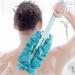 Veewon Long Handle Bath Brush Back Scrubber Shower Body Brushes Sponge Hanging Soft Mesh (Blue)