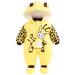 Minizone Baby Hooded Winter Rompers Boys Snowsuit with Footies and Hat Winter Outfits Jumpsuit Cotton Overall 3-6 Months Cow 3-6 Months D