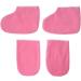MAGICLULU 6 Pairs Gloves for Nail Paraffin Bath Liners Wax Bath Gloves Hand Moisturizer Gloves Paraffin Wax Refill Feet Cover Bags Spa Gloves Wax Booties Mittens Work Pink Boots - Buy Online on GoSupps.com