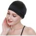 Wig Cap-100% Mulberry Silk for Bald Head | Breathable & Soft | Black Silk - Buy Online on GoSupps.com