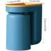 Ventdouce Wall-Mounted Toothbrush Holder - Self-Adhesive Bathroom Organizer with 2 Cups | Stamp-Free Travel-Friendly Blue Design - Buy Online on GoSupps.com