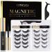 Magnetic Eyelashes - Magnetic lashes - Magnetic lashes Kit and Magnetic Eyeliner, Magnetic Lashes Set 10 Pairs with Tweezers,Easy to Use Black