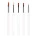 TEOYALL Aurora Nail Art Brushes Precision Nail Design Drawing Brushes Fine Liner Brushes Nail Ombre Brush Builder Gel Brush