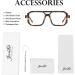 JOVAKIT Retro 70s Blue Light Glasses - Vintage Rectangle Eyeglasses for Men & Women - Trendy Tortoise Frame - 52mm Computer Glasses - Buy Online on GoSupps.com