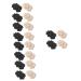 NOLITOY 20 Pairs Anti-Drop Half Size Mat Silicone Heel Protectors Non- Slip Heel Pad Shoe Heel Shoe Protector Sponges Heel Cushions High Heels Women's Sponge Elastic Fabric Adhesive Soles