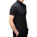 Men's Short Sleeve Mock Turtleneck Slim Fit Thermal Undershirt - Black | Large - Buy Online on GoSupps.com