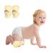 haozaikeji Baby Knee Pads Knee Protection for Baby Crawling Knee Pads Anti-Slip Knee Covers for Crawling Baby Cushioned Knee Pads Breathable Mesh Knee Protector for Baby Infant Toddler Yellow Monkey
