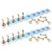 Beavorty 2 Sets Acrylic Nail Stand for Press on Nails Display Fake Nails Holder Nail Tips Stand Fingernail DIY Nail Base for Home Salon Supplies
