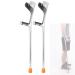 LINYUES Forearm Crutches for Adults Adjustable Crutches for Children Youth Elderly Lightweight Arm Crutches for Walking 1 Pair (Color : Black) Anniversary Grey