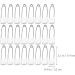 iplusmile 300 Pcs Safety Pins for Sewing, Baby Diapers, Crafts - White 5.4x1cm - Pack of 6 - Buy Online on GoSupps.com