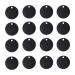 Milists 25 pieces stamp blank blank tags aluminum alloy round day with hole pets blank day traction rope trailer accessories for puppies pet diy 3rd 5cm/ 1. 4 inch black black