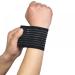 VEdusa Black Carpal Tunnel Wrist Compression Strap - Adjustable Breathable Splint for Weightlifting Tennis & Fitness Support - Buy Online on GoSupps.com