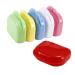 Ruluti denture baths cleaning teeth partial denture-storage box Orthodontic Guard Denal missing teeth storage box container (random color)