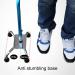 Height Adjustable Adults Crutch Four-Legged Walking Stick Aluminum Alloy Cane Telescane Elderly Mobility Aids/Blue Lucky Star - Buy Online on GoSupps.com