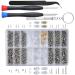 Pinsheng glasses repair set 1000 pieces of glasses repair tool set micro screws repair set with screwdriver tweezers tweezers glasses cleaning cloth for glasses sunglasses watches