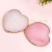 Resin Nail Art Palette - Pink Heart Makeup & Mixing Plate for Gel Polish | Gold Edge Nail Art Display & Cosmetic Tools - Buy Online on GoSupps.com