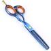 Hairdressing Scissors Barber Scissors Hair Trim and Cut Thinning Hair Scissor Combination Set for Barber Shop Salon Home or Travel Use 5.5 Inch Blue - Buy Online on GoSupps.com