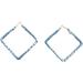 Feyleie Denim Ear Hoops - Stylish Round Earrings for Women & Girls | Exaggerated Winding Jewelry - Buy Online on GoSupps.com