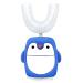 Kids Ultrasonic Electric Toothbrush Automatic Timer Toothbrush IPX7 Waterproof 5 Clearing Modes Cartoon Modeling Design for Child 2-6 (Penguin Style)