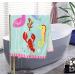 YIFONTIN Kids Beach Towel - 100% Cotton, 25.5x51 inches for Swimming, Bath, Travel - Flamingo, Lobster, Octopus Design - Ocean Park Theme - Buy Online on GoSupps.com