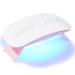 Makartt UV LED Nail Lamp, Mini UV Light for Gel Nails, 6W USB Portable Fast Drying Gel Polish Curing Light 60S Timer Professional Nail Dryer Manicure Kit for Nail Salon Home DIY Pink
