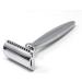 Edwin Jagger Bulbous Chrome 3 Piece DE Shaving Set - Silver Tip Brush (Chrome-Satin) | International Shipping Available - Buy Online on GoSupps.com