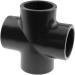 MegaHaustechnik PVC Crosspiece Fitting - 32mm Pipe Connector for International Shipping - Buy Online on GoSupps.com