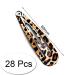 28-Piece Set of Stylish Metal Hair Clips - Leopard & Zebra Patterns for Women & Girls - Buy Online on GoSupps.com