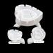 200 PCS Disposable Heart Shape Glue Ring Holders for Eyelash Extension and Nail Art - White - Buy Online on GoSupps.com