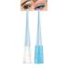 EONFAVE Liquid Eyeliner Matte 2 Color Liquid Eyeliner Stick Quick Drying & Waterproof High Pigmentation & Candy Color Eye Makeup Smooth Line & Fine Feather Blue + White