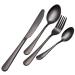 Cutlery Western Cutlery Set Four Piece Stainless Steel Cutlery Set Black