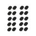 Faruta 10 pair of soft foam nose pads self-adhesive non-slip nose pads for glasses sunglasses glasses (skin color 1.0 mm) (color: black size: 1.5 mm)