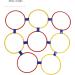 Sensory Training Hoops Hand Foot Coordination Balance Exercise Free Combination 10pcs Eco Friendly Hopscotch Hoop for Jumping Activities Dia 47cm / 18.5in - Buy Online on GoSupps.com