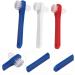 Housoutil 3ST Toothbrush for Prosthesis Care | Dual-Head Cleaner for Hard & Partial Dentures | Efficient Plastic Detergent Brush for False Teeth Care - Buy Online on GoSupps.com