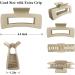 Ello Large Hair Claw Clips for Thick Hair - Non-Slip Strong Matte Hair Clips - 4.3 Inch (11cm) - Rectangle Design - 4 Pack - Women & Girls - Buy Online on GoSupps.com