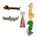 Beaupretty Animal Hair Clips cartoon side Alligator Hair clamp hair s crocodile s hair hairstyle hair s hair bobby pin cartoon hair child alligator Cartoon Hair Pins