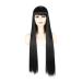 Chtom 80 cm long straight hair fake head set female lengthening long straight hair Qi Liu Haicheng Liu Hiyun head