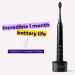 BURST Electric Toothbrush for Adults - Charcoal Black Soft Bristles - 3 Sonic Modes for Deep Clean, Stain & Plaque Removal - Teeth Whitening, Sensitive, Massage - Black - Buy Online on GoSupps.com