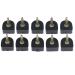5 Pairs High Heel Shoes Repair Tips Durable Repair Heel Caps Taps Pins Non-Slip Shoes Replacement Dowels Pad Heel Protector Plates Covers Silent Heel 5 Sizes 7 9 10 11 12mm U Shape Black 12mm-black