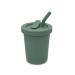 no ka Straw Cup | 100% Food-Grade Silicone | Spill-Proof | Non-Slip & Soft | Dishwasher Friendly | Fern | Size 8 Oz Fern 8 Oz Straw Cup